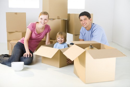 House movers planning a home removal in Harlington