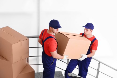 Professional removal team supporting a move in Harlington