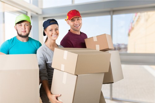 Man with van service helping a local move in Harlington
