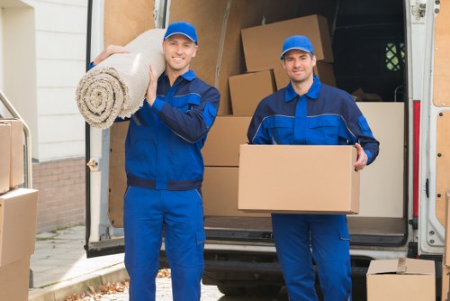 Man with a van service helping with a local move in Harlington
