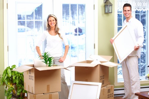 Professional moving support with van in Harlington