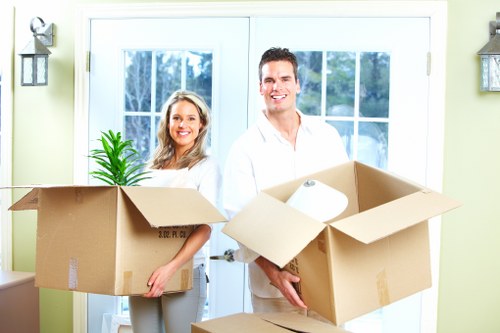 Commercial moving van service for businesses in Harlington