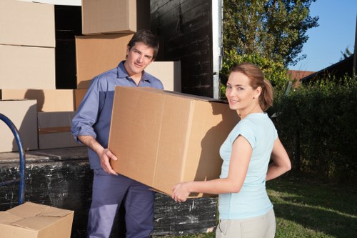 Load secured in a van for safe transport